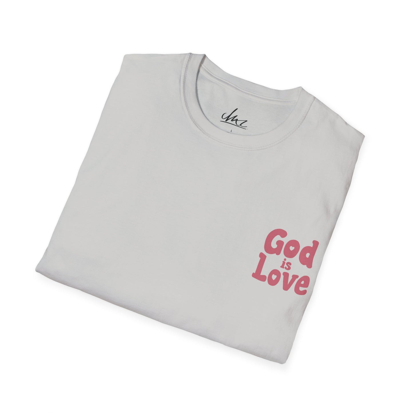 God Is Love Salmon Unisex Softstyle T-Shirt