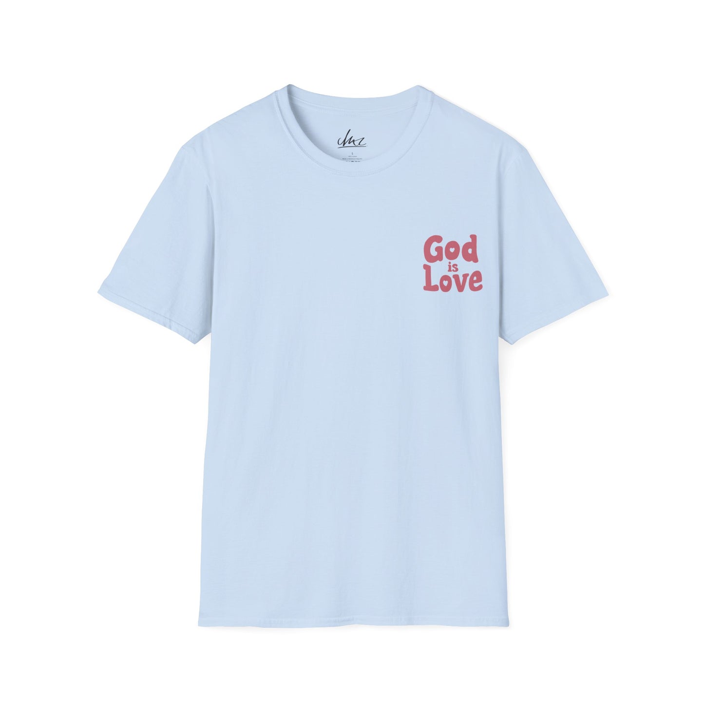 God Is Love Salmon Unisex Softstyle T-Shirt