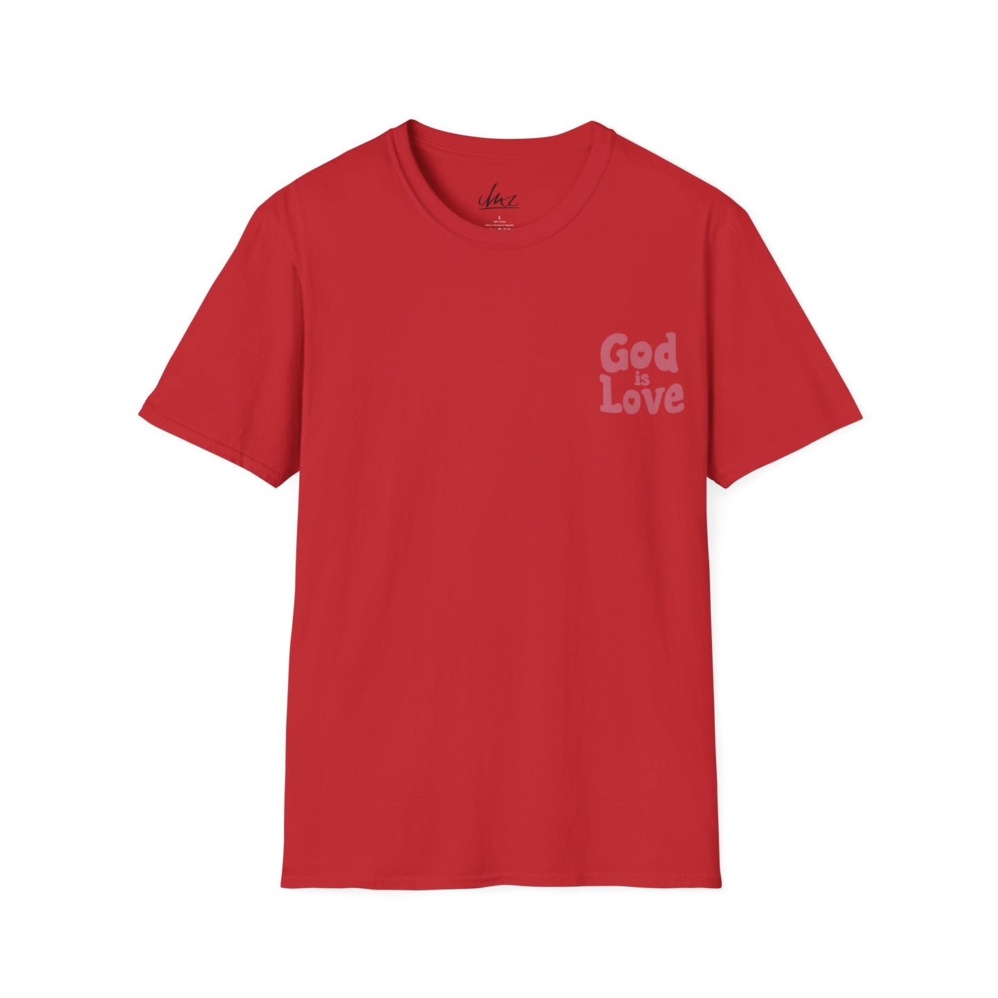 God Is Love Salmon Unisex Softstyle T-Shirt