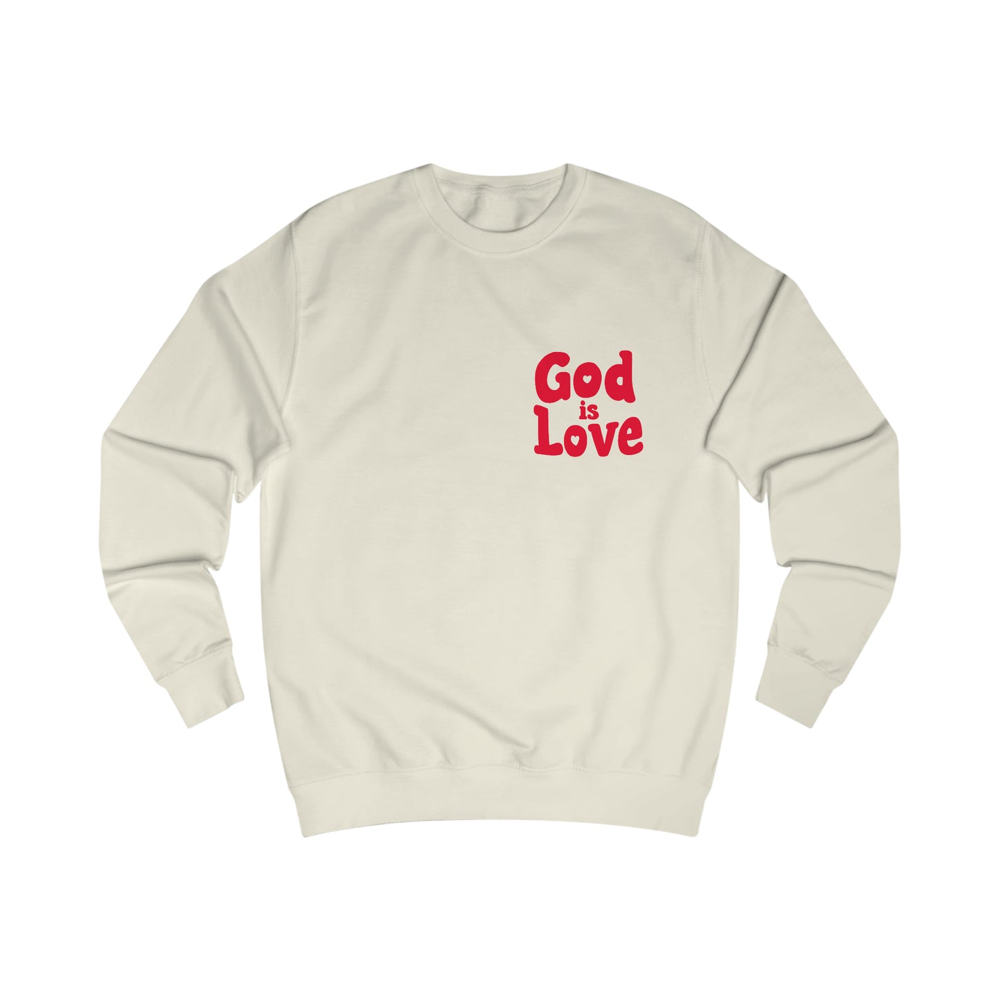 God Is Love Red Sweatshirt