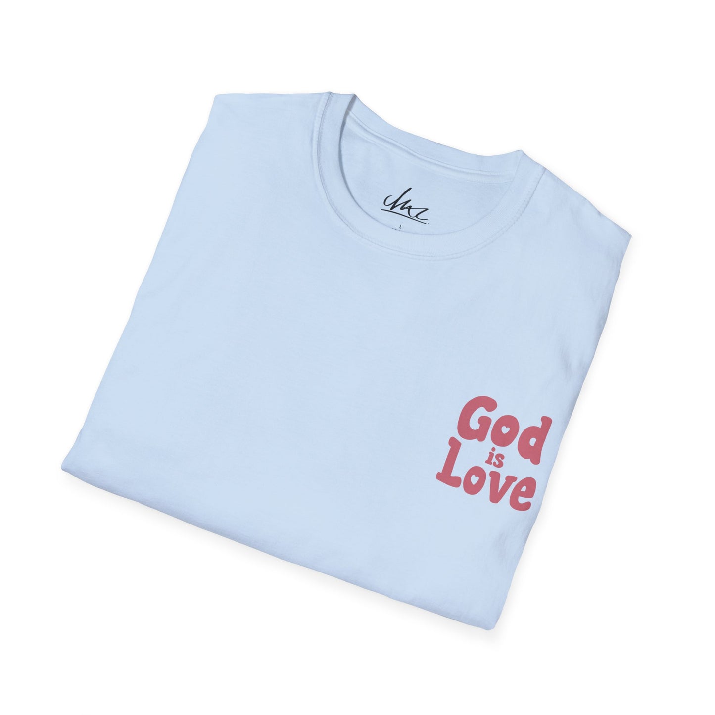 God Is Love Salmon Unisex Softstyle T-Shirt