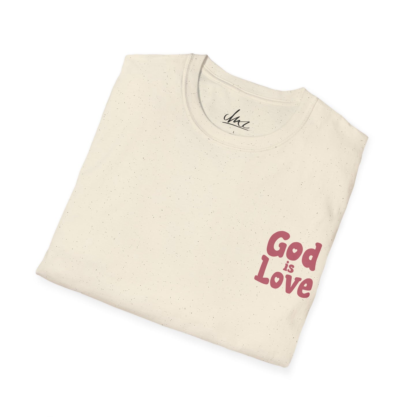 God Is Love Salmon Unisex Softstyle T-Shirt