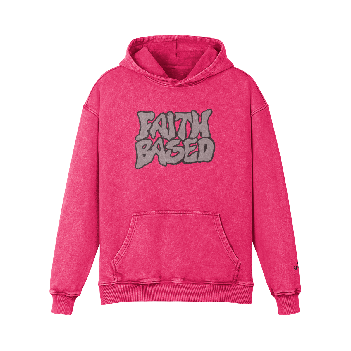 FAITH BASED DARK PINK hoodie