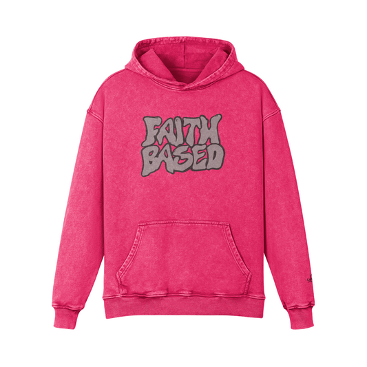 FAITH BASED DARK PINK hoodie